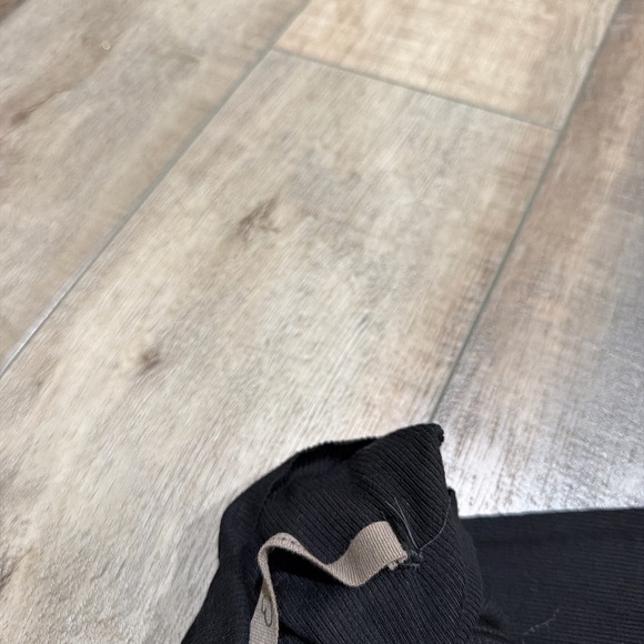 Enza Costa silk rib sleeveless mock neck fluid maxi dress in black - Picture 6 of 7